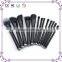New style wooden handle classic black cosmetic makeup brushes professional free sample