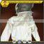 High quality 100% cotton white full bee suit