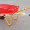 Plastic kids toy wheelbarrow with pneumatic wheels WB0605P