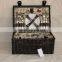 handmade wicker picnic basket hamper square picnic basket for 2 persons