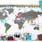 Scrape Map World Map Personalized Scrape off XL Size Unique and Large World Map Poster with a Layer AMA-16