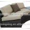 Outdoor patio 6 pc black tempered glass coffee table set
