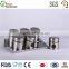 Hot sale glass seasoner storage canister jar set with stainless steel lid
