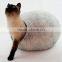 Gray felted wool cat cocoons