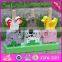 2016 new design educational animals wooden stacking toys for toddlers W13D126