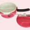 1.5L Round Shape Two Layers Plastic Food Lunch Box