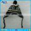 kids funny custom beanies winter hats with strings and earflap