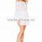 long sleeve off shoulder ruffle white elegant dress fashion woman holiday dress
