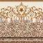 flower screen stamped jacquard raschel blanket/mink royal blanket/piping blanket