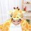 flannel cartoon adult animal jumpsuit animal pajamas jumpsuit giraffe design