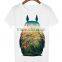 Casual T-shirt Women T Shirt Harajuku Totoro Print Camisetas Mujer Tops O-neck Tshirt Cute Tees Femme