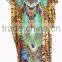 DIGITAL print crepe Crystal full length long kaftan CAFTAN tunic poncho blouse KURTA