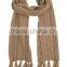 majored factory producing promotional red fleece scarf with fringe