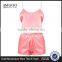 MGOO Shinny Singlet Pajamas Set Rose Satin Pyjama Shorts Set Two Pieces Women Sleepwear