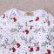 S60691B 2017 Child bodysuit deer print white jumpsuit Girls Infants Clothing with Long Sleeve