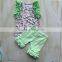WY-796 Boy Outfit Match Girl Ruffle Shirt Summer Outfit Shorts Set For Babies