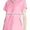 Women's Sporty Crossover V-Neck Scrub Top Stripe Trim Nurse Uniform