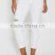 tomboy jeans in white with destruction #97181