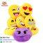 Custom 35Cm Cheap Throw Pillow Whatsapp Emoticon Plush Poop Emoji Pillow For Decorative