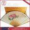 Fashion ladies silk hand fan bamboo folding fan