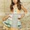 new style 2017 mustard pie remake girls clothes stripe pants clothing sets