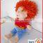 25cm lovely plush mini real doll with wool hairs