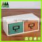 Zakka style storage box with drawer custom logo printing wooden box Packaging Box WD-109