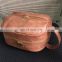 Hot Sale Leather Wash Bag High Capacity Genuine Leather Travel Pouch Men Washing Toiletry Bag