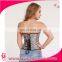 hot design animal print corset waist slimming corset for fat woman