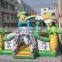 OEM inflatable jungle play land, inflatable dino bouncer for kids