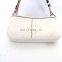 New Authentic Coach White Leather Poppy Flower Demi Shoulder Baguette Purse