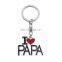 Wholesale Cheap Stock Type Enamel Style Creative Mother's Day Father's Day Gift Metal I Love Papa Keychain I Love MAMA Keychain