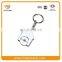 Promotional Embossed Logo Cheap Made Metal Trolley Coin Keychain
