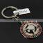 Turntable rotatable Roulette Wheel metal color keychain