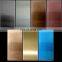 Color brushed stainless steel sheets on both sides for decoration