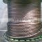 High strength aisi304 316 6x19 1x19 7x7 6x19 stainless steel wire rope 10mm 12mm price per meter