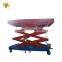 7LSJY Shandong SevenLift 4m personnel mobile pneumatic manual mini scissor lift platform