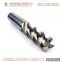 solid carbide end mill spiral milling cutter with 45 degree 4 flutes