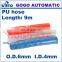 GOGO ATC Outside diameter 6mm inside diameter 4mm PU6x4 pu coil tube length 9m + Quick Connector pneumatic spring pu spiral hose