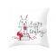 Plain Cotton Christmas Throw Pillow Cover Popular For Home Decor