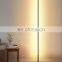 Interior modern metal base 24W LED  floor standing lamp for home decorations