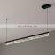Light luxury restaurant chandelier strip art study bar table lamp personality creative Nordic dining room chandelier