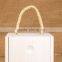 Accept OEM silk printing logo unfinished wooden wine box for single bottle