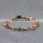 Fashion braided wax cord bracelet crystal custom XE09-0282