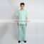 Custom Men hospital short sleeve waterproof washable  breathable medical scrubs suit