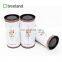 Wholesale Eco-friendly Paper Cardboard Tube Can for Tea with Metal Cover