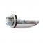 Wholesale galvanised metal hexagon head tek wood stainless steel hex self drilling screw with  rubber washer