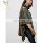 Women Winter Knitted Cashmere Poncho,Turtleneck Poncho for Women
