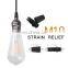 Vintage M10 Plastic Strain Relief Black White  Antique Cable Lock LED Pendant Lamp Chandelier Lighting Fixture