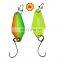 Factory sell UV 3cm/2.5g Artificial Swimbait Wobbler Lure Trout Fishing Spoon